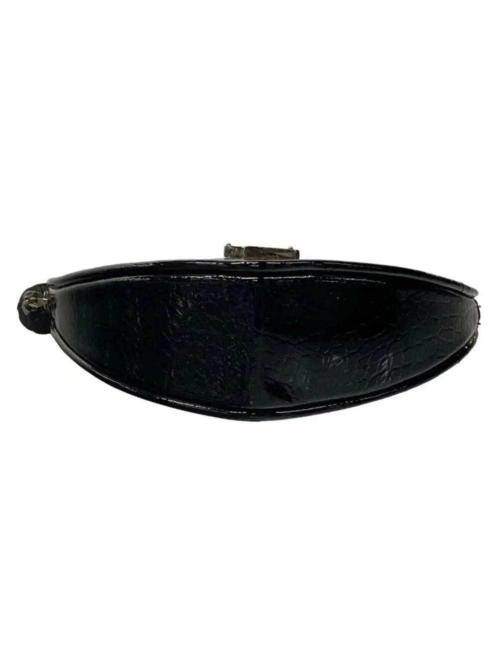 Saint Laurent Paris Clutch Black Heart Embossed Leather